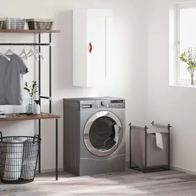 Obrázok produktu pre vidaXL Nástenná skrinka biela 34,5x34x90 cm Materiál drevo