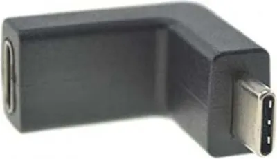 Produktbild von System-S USB Typ C Stecker auf C Buchse Adapter Winkel