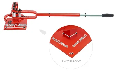 Produktbild von Rohrbieger, manuelle Bedienung, langlebige Stahlkonstruktion, Rot