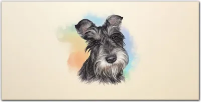 Produktbild von Coloray Bild aus Leinwand 140x70 Leinwand Dekoration - Malerei Haustier Hund