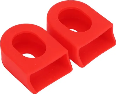 Image de Alomejor Bike protection de manivelle 1 paire de bottes de protection de manivelle de bicyclette gaines de protection de manivelle pour VTT����(rouge)