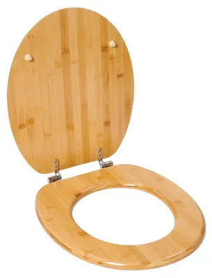 Produktbild von Bamboo WC-Sitz Emmy - Nachhaltiger Toilettensitz mit Deckel und Scharnieren