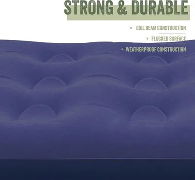Image de Matelas gonflable pour deux personnes - Matelas gonflable - Idéal pour les nuits de camping et les aventures en plein air
