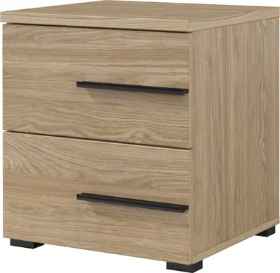 Obrázek produktu pro Violla 22 noční stolek 45X49X40 cm noční stolek 2 zásuvky (olejovaný dub)