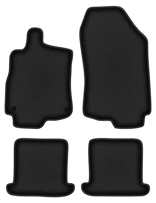 Immagine prodotto di Tappetini in moquette per Renault Megane III 2008-2015 (cabrio) – set 4 pezzi, neri, su misura – Wielganizator DURBAN