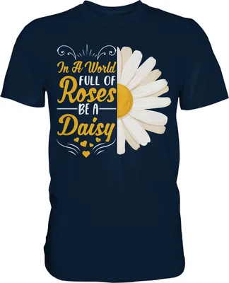 Produktbild von Gänseblümchen Motivation Shirt Garten Motiv Gärtner – Navy / XXL