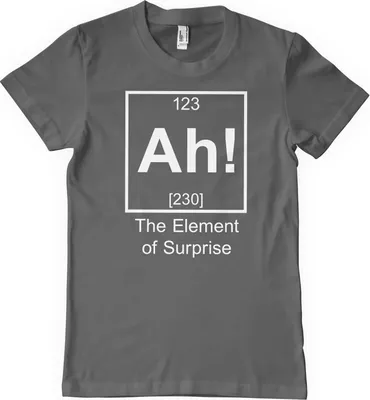 Produktbild von Ah! The Element Of Surprise T-Shirt - Large - DarkGrey