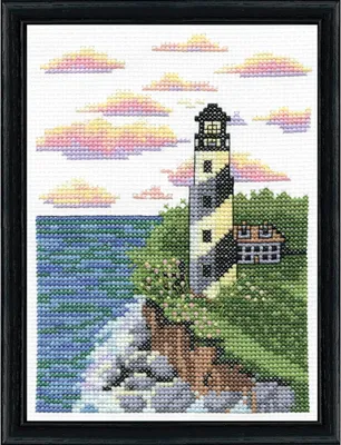 Obrázek produktu pro Výšivková sada pro vyšívání křížem "Lighthouse", 13x18 cm