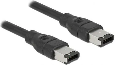 Productafbeelding van DELOCK 82574 FireWire-datakabel - 2 meter - 1 x FireWire-connector - 1 x FireWire-connector