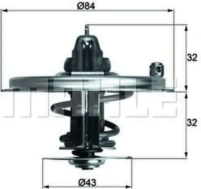 Obrázok produktu pre Termostat Kühltel 153mm MAHLE pre BMW 7