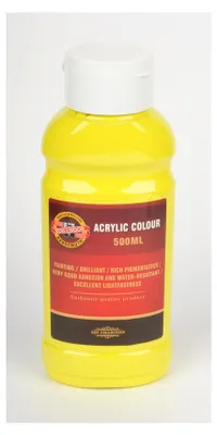 Zdjęcie produktu dla KOH Acrylfarbe 500 ml Flasche cytrynowożółty
