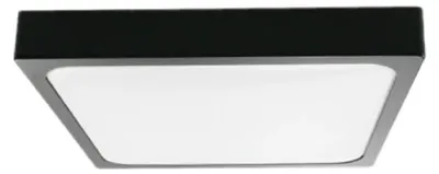 Zdjęcie produktu dla Plafon LED kwadratowy 8624S czarno-biały 24W Neutralna biel 2400lm tworzywo sztuczne wym:6,5x30x30cm IP44 V-TAC