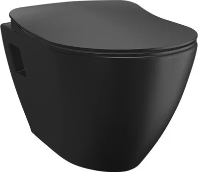 Obrázok produktu pre Závesné WC PAULA, 35,5x50 cm, čierne matné