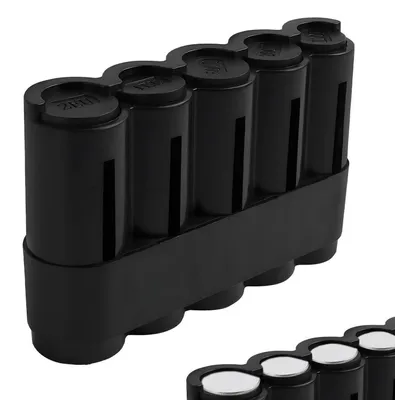 Immagine prodotto di Distributore di monete con 5 scomparti, nero, in plastica, confezione singola