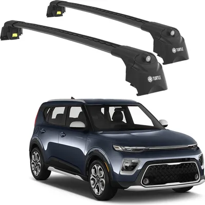 Obrázok produktu pre TURTLE STREŠNÝ NOSIČ AIR-2 , Čierna KIA SOUL SK3 2020 - 2024 (HATCHBACK)