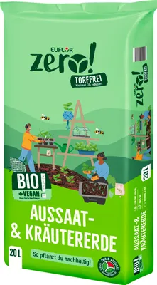 Produktbild von Euflor Zero! Aussaaterde und Kräutererde torffrei vegan 20 L
