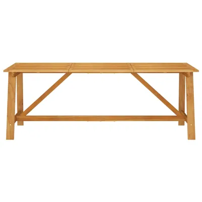 Image de vidaXL Table de jardin 206 x 100 x 74 cm en bois massif d'acacia