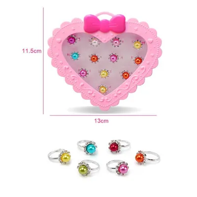 Image de Jeu de bagues en perles - 12 pièces