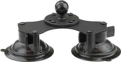Produktbild von RAM Mounts Doppel-Saugfuss mit runder Basisplatte (AMPS)