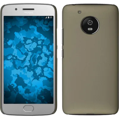 Produktbild von PhoneNatic Case kompatibel mit Lenovo Moto G5 - Hülle gold gummiert Hard-case + 2 Schutzfolien