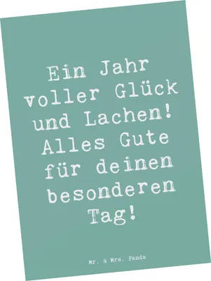 Produktbild von Mr. & Mrs. Panda Postkarte Spruch 2014 Geburtstag - Meeresbrise - Geschenk, Wunsch, Lebensfreude, Ansichtskarte, bildkarte, Grußkarte, Geburtstagsfeier, Happy Birthday