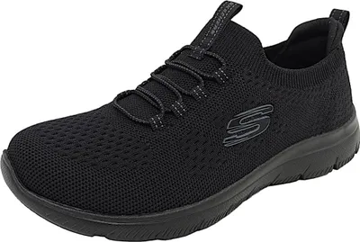 Imagen del producto de Skechers SUMMITS - Zapatillas deportivas bajas para mujer, color negro, ideales para uso diario