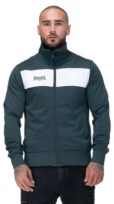 Immagine prodotto di Giacca da tuta da uomo slim fit ALNWICK Verde/Bianco M Lonsdale