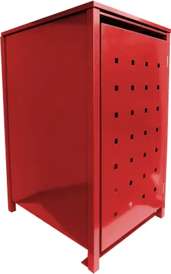 Produktbild von 1 Tailor Mülltonnenbox Basic für 240 Liter Tonne o. Stanzung komplett in Rot
