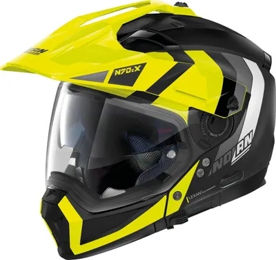 Image de Casque Nolan N70-2 X Decurio N-Com, noir/jaune, XS (55)