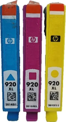 Produktbild von 3x HP 920XL 920 XL C/M/Y Set Satz CD972AE CD973AE CD974AE Inks OfficeJet 6500 6000 7000 Combopack Multipack - MHD End of Life