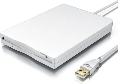 Produktbild von CSL Diskettenlaufwerk, USB 1.1, Externes USB Floppy Laufwerk FDD 1,44MB (3,5) für PC & MAC