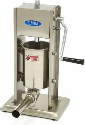 Image de Maxima - Gastro farceur de saucisses - 3 l - Vertical - incl. acier inoxydable. 4 tubes de remplissage