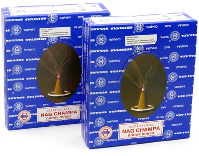 Nag Champa Räucherkegel, 24 Dosen = 288 Kegel