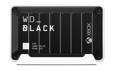 Produktbild von WD_BLACK™ D30 Game Drive SSD for Xbox™, 500 GB, 900 MB/s - Schwarz / Weiss