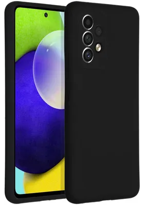 Imagen del producto de Funda Trasera de Silicona Líquida para Samsung Galaxy A53 - Negro