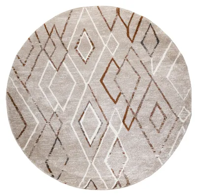 Image de Volero - Tapis berbère rond - Blend Diamond Beige - Ø 200cm