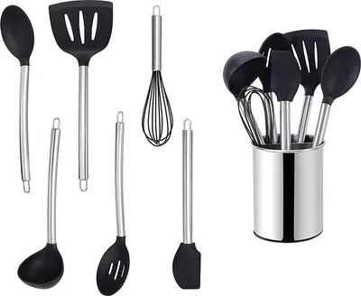 Produktbild von Echtwerk Küchenhelfer Set 7-teilig kupfer, Farbe:Silber