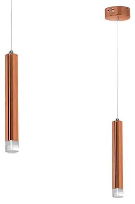 Immagine prodotto di Lampada da soffitto a LED COPPER 5W 4000K 350 lm in metallo color rame, dimensioni: 100x3x3 cm, IP20, Milagro