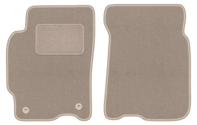 Produktbild von Velours-Fußmatten vorne für Mazda 626 V GF 1997-2002 (Kombi/Liftback/Limousine) – 2-tlg, Beige, passgenau – Wielganizator LUX