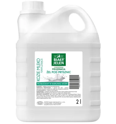 Obrázek produktu pro Biały Jeleń Żel pod prysznic Kozie Mleko, zapas, 2 l