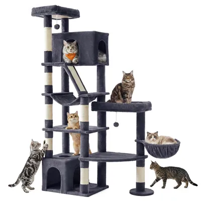 Produktbild von Feandrea Kratzbaum groß, 188 cm hoch, Katzenbaum für Große Katzen, mit 7 Sisalst