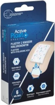 Obrázek produktu pro Náplasti Active Plast s kyselinou hyaluronovou