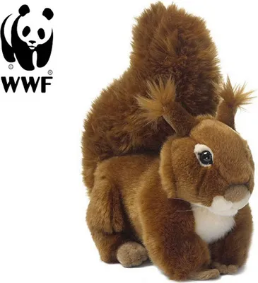 Produktbild von Plüschtier Eichhörnchen (23cm, liegend) lebensecht Kuscheltier Stofftier