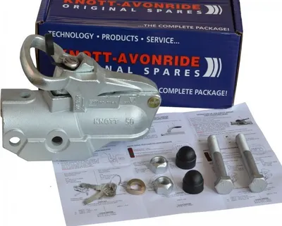 Produktbild von 1 x Knott - Avonride - Kugelkupplung - 3500kg - Ø 60mm - Bohrungen Ø 14,5mm