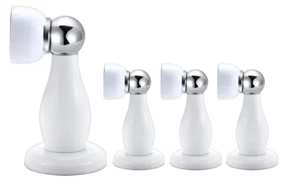 Magnetische Türstopper Edelstahl, 4 Stück, Boden/Wand