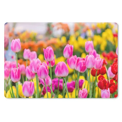 Produktbild von MuchoWow® Mauspad Mousepad Tulpen - Farben - Frühling 27x18 cm - Mousepads - Maus Mat - Pad - Mausunterlage - Büroartikel - Desk Matten