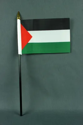 Produktbild von Flagge am Stab Palästina 10x15 cm Handflagge Stockflagge Fähnchen
