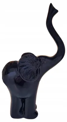 Imagen del producto de Figurita cerámica Elefante gran  brillo 37 cm