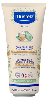 Produktbild von Mustela, Mustela, Sheabutter und Avocado, Haarcremebehandlung, entwirrend und glä ttend, 200 ml