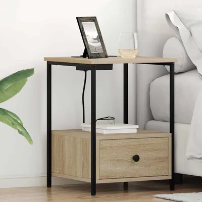Produktbild von vidaXL Nachttisch Sonoma-Eiche 42 x 41 x 56 cm Holzwerkstoff